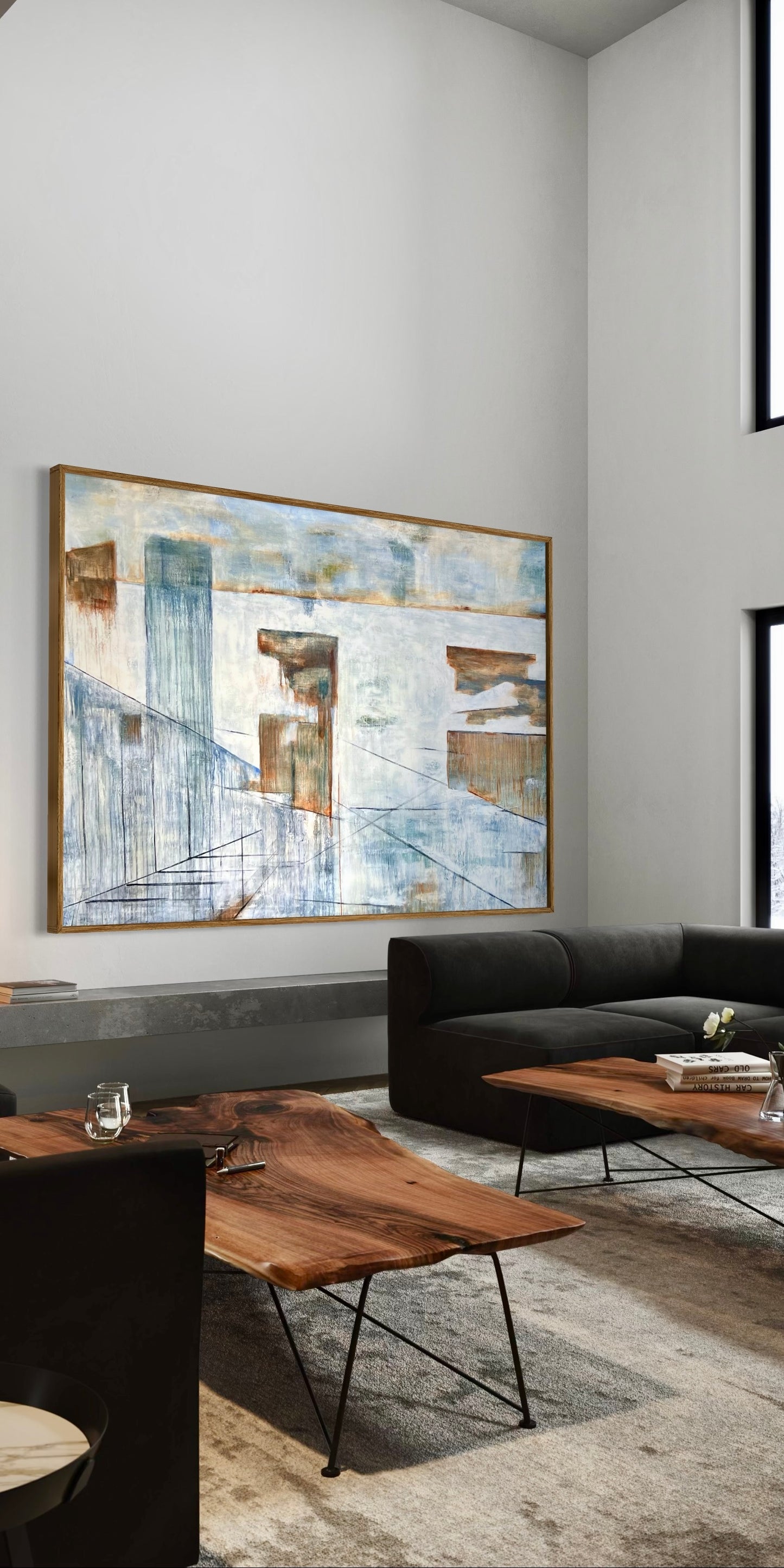 Cityscape reflections original painting