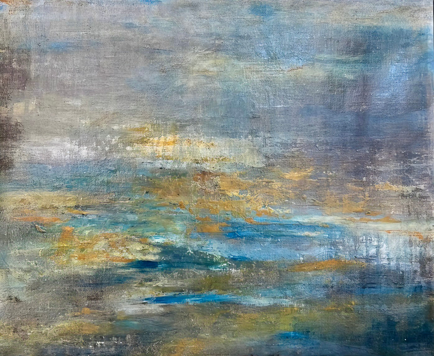 Water lilies original oil painting