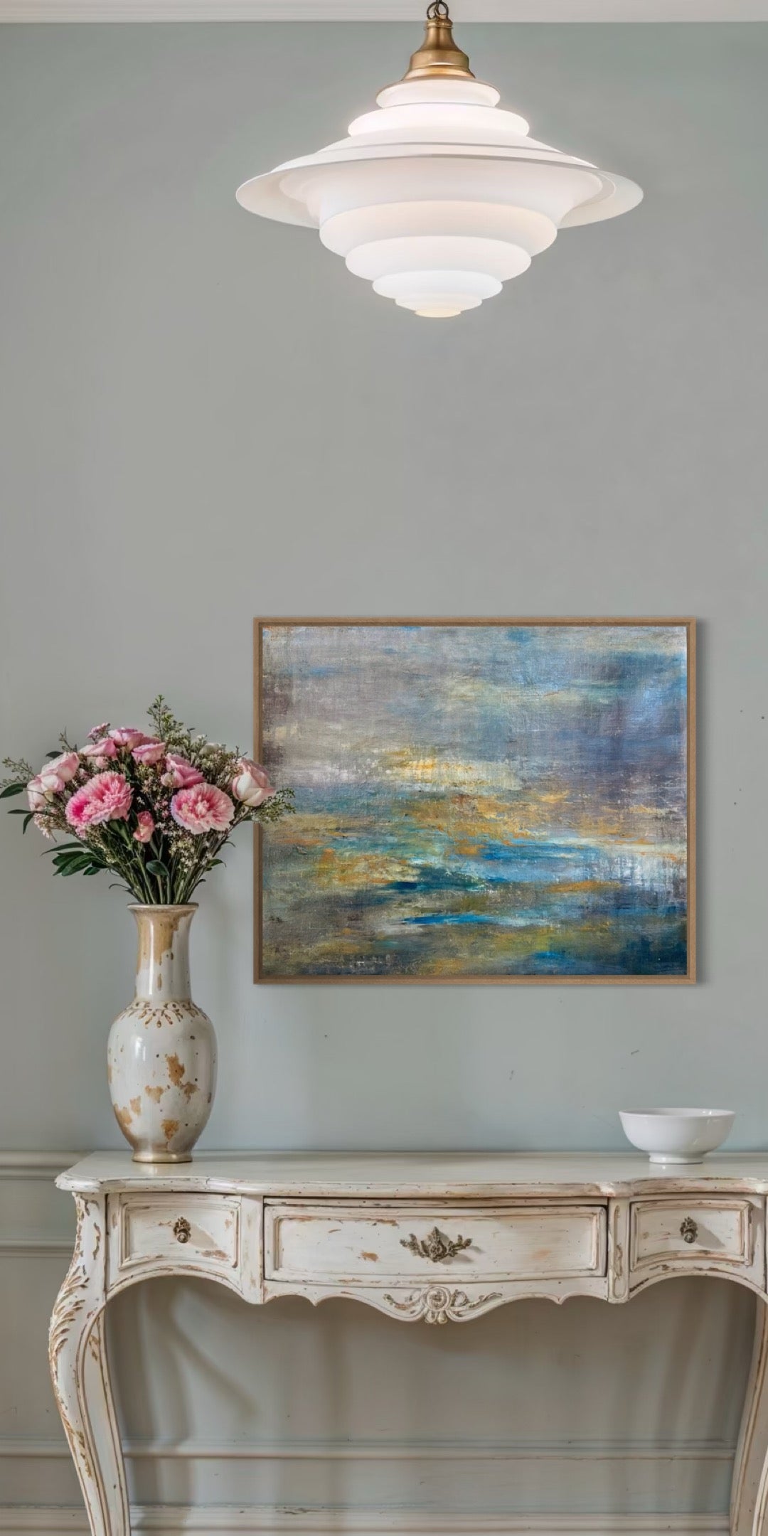 Water lilies original oil painting