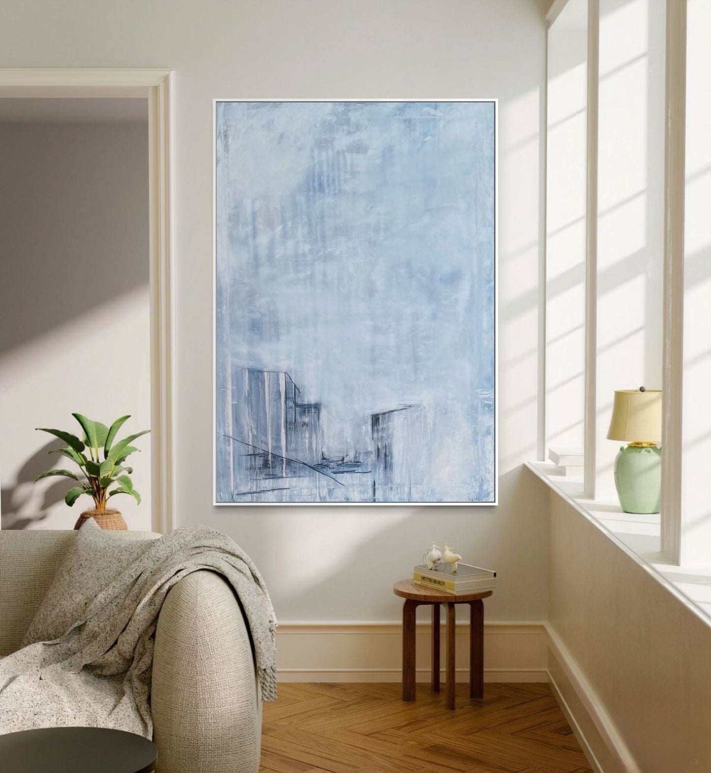 Dusty town original painting