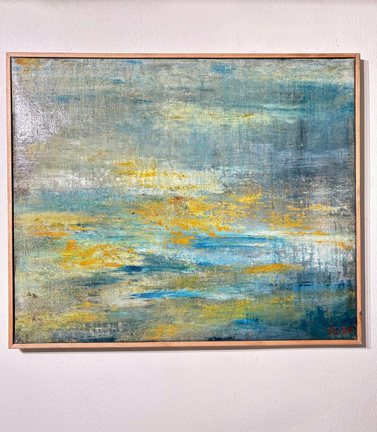 Water lilies original oil painting