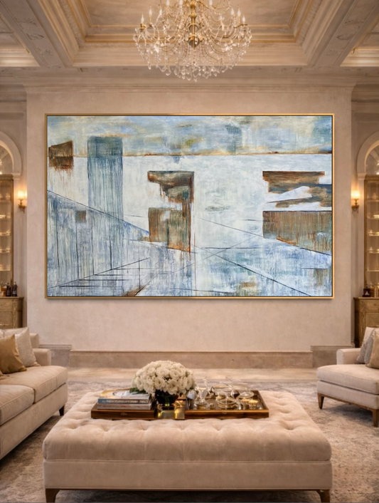 Cityscape reflections original painting