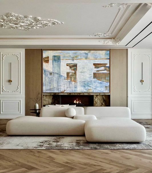 Cityscape reflections original painting