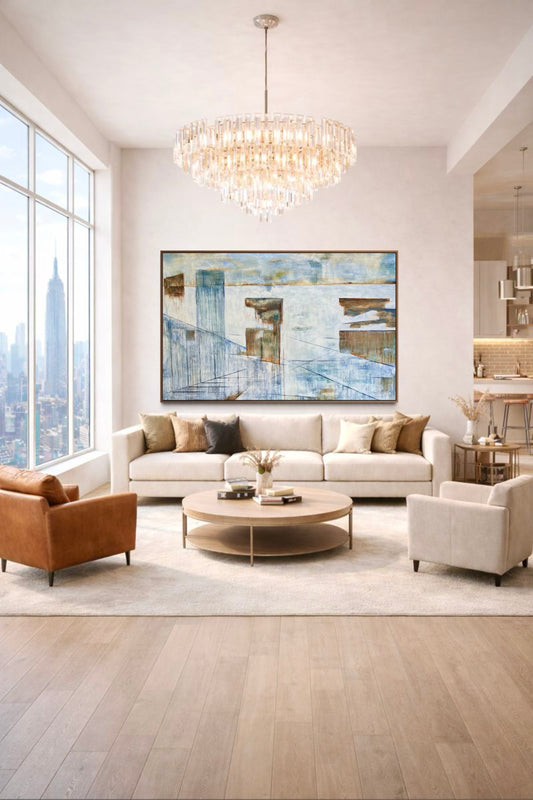 Cityscape reflections original painting