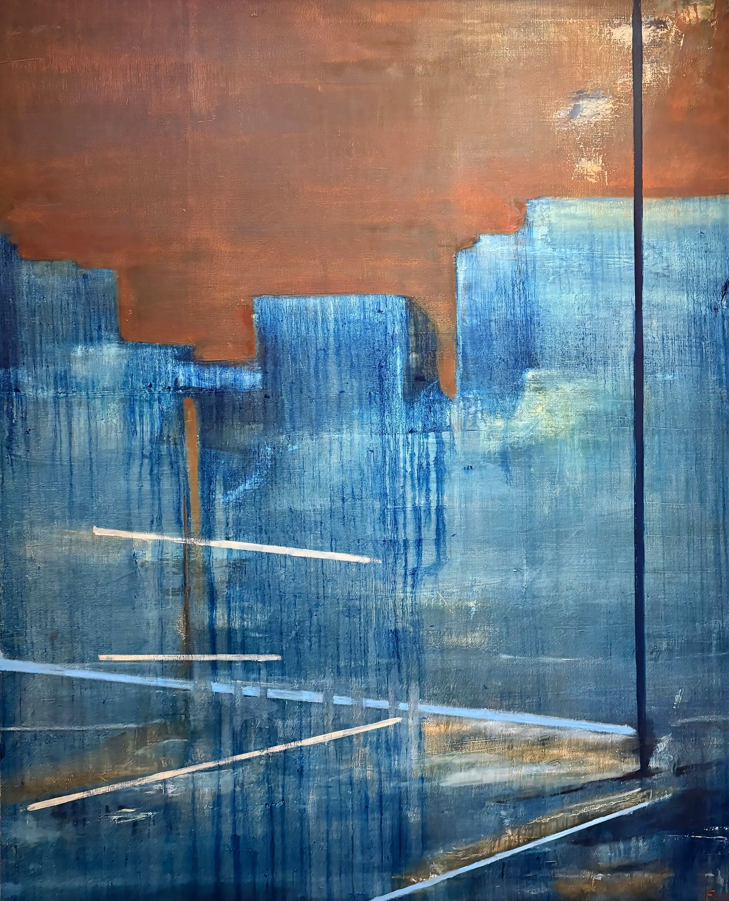 Silent city original painting