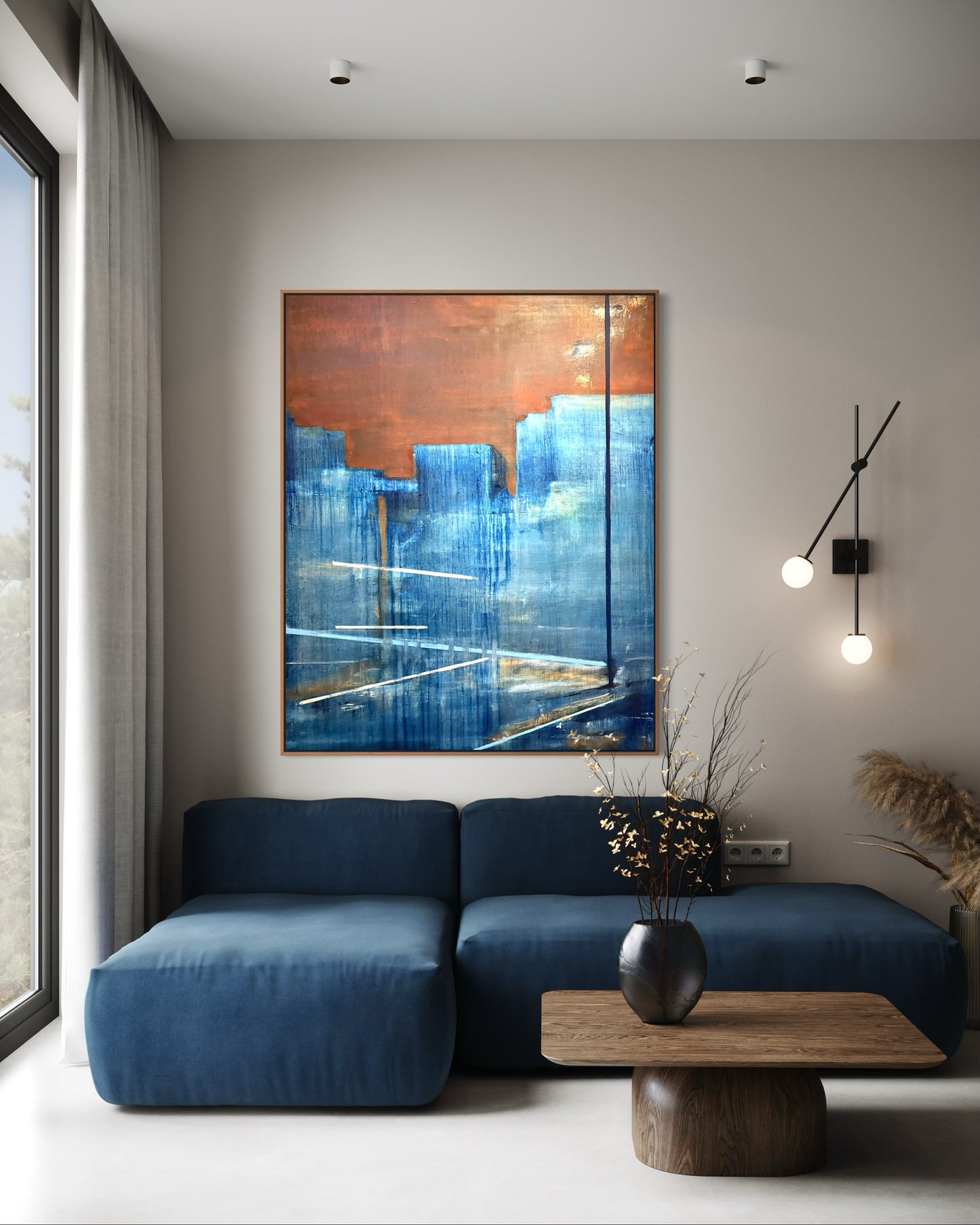 Silent city original painting