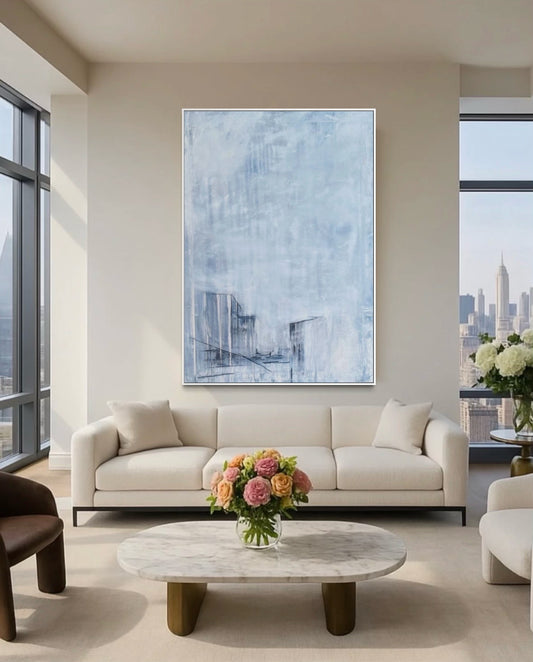 Dusty town original painting