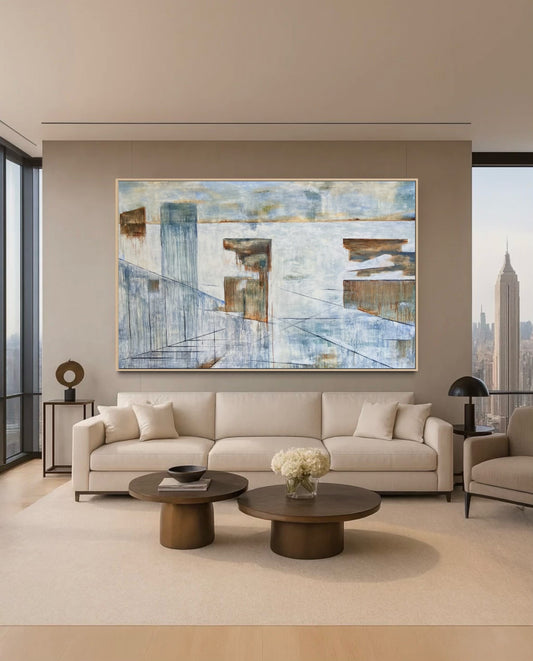 Cityscape reflections original painting